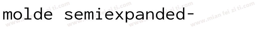 molde semiexpanded字体转换